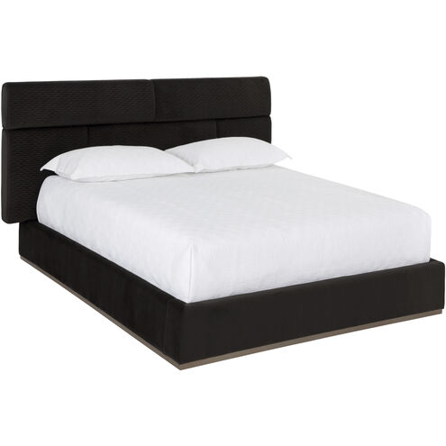 Beckham Quilted Abbington Charred Brown Bed, Queen